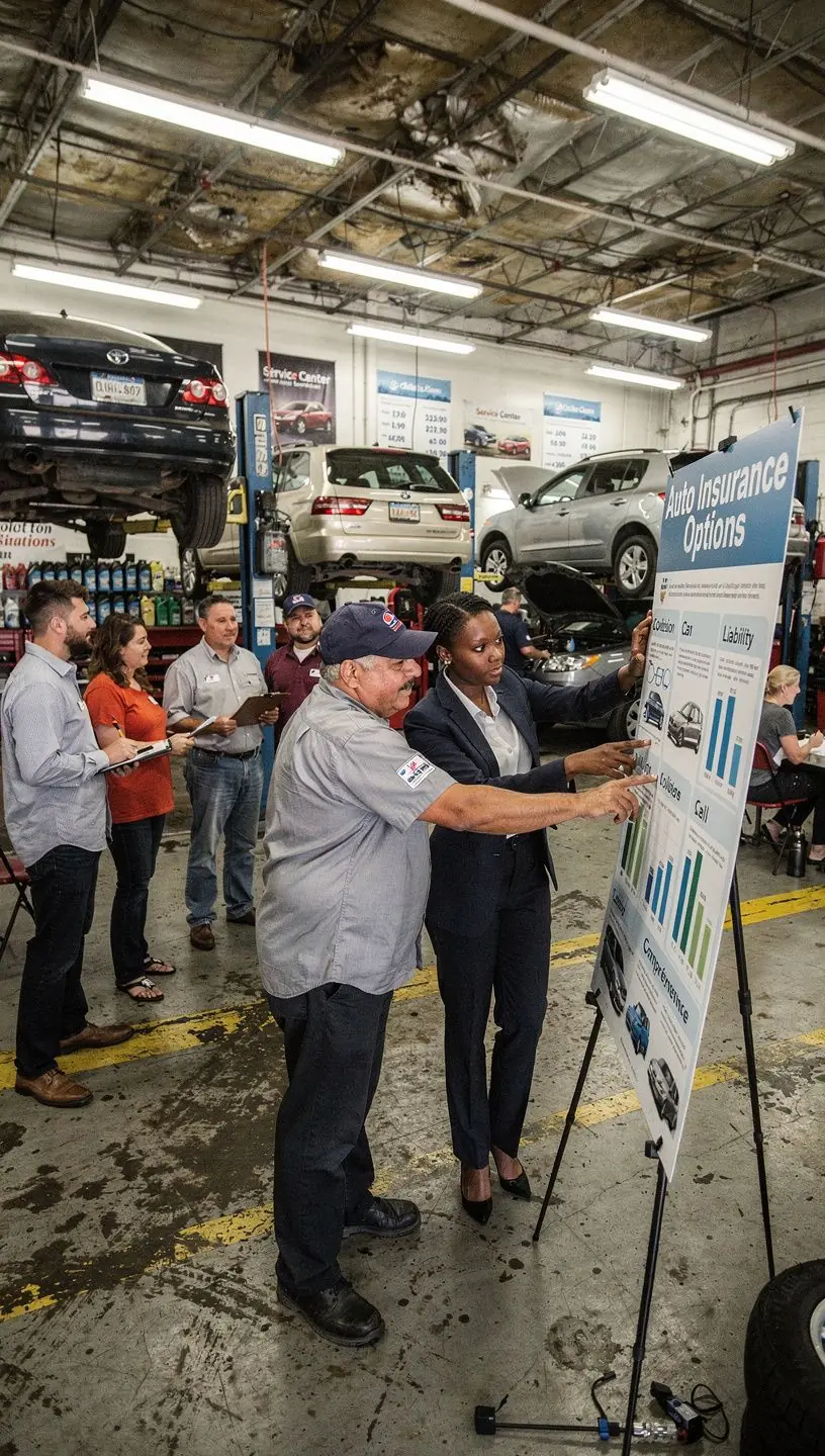 График тенденций страховых покрытий на автомобильном рынке США.